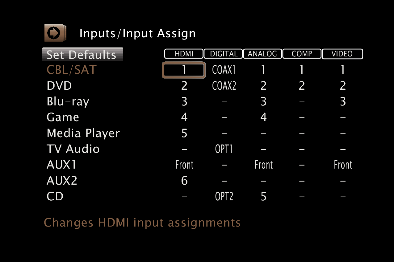 GUI InputAssign SR6009U